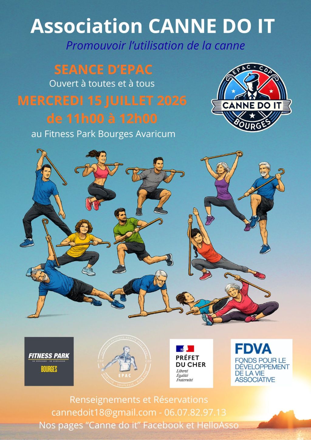 Séance d'EPAC - 15 Juillet 2026 - Canne do it - Bourges (18)